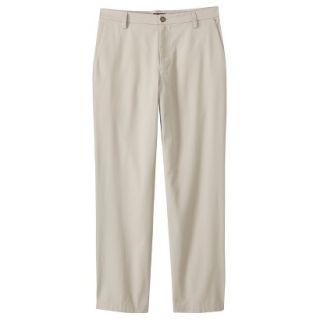 Merona Mens Ultimate Flat Front Pants   Oyster 34x32