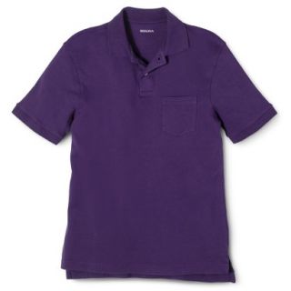 Mens Classic Fit Pocket Polo Shiny Plum purple L