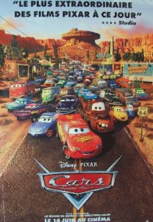 Cars   Advance Style B (Large   French   Rolled) Movie Poster