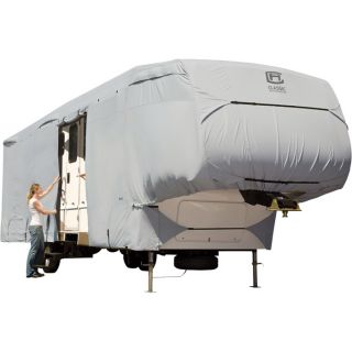 Classic Accessories Permapro 5th Wheel Cover   Gray, Fits 33ft. 37ft. 5th