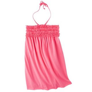 Girls Swim Halter Bandeau Cover Up Dress   Coral S