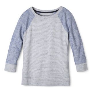 Merona Womens Knit Pullover Sweatshirt   Blue   XL