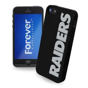Oakland Raiders Forever Collectibles IPHONE 5 CASE SILICONE LOGO