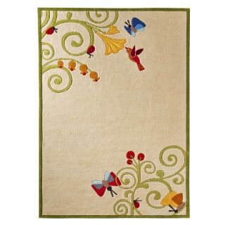 Ivory Tickling Nature Rug   4x6