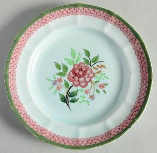 Adams China Mandalay Green Bread & Butter Plate, Fine China Dinnerware   Floral