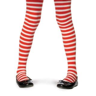 Striped Tights (Red/White) Child