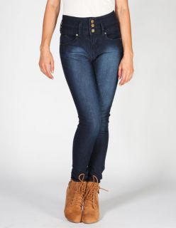 Wanna Betta Butt Womens Highwaised Skinny Jeans Dark Blast In Sizes 9, 3, 1
