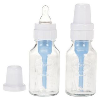 Dr. Browns Natural Flow 4oz 2pk Standard Glass Baby Bottle