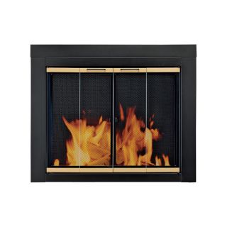Pleasant Hearth Arrington Fireplace Glass Door   For Masonry Fireplaces, Small,
