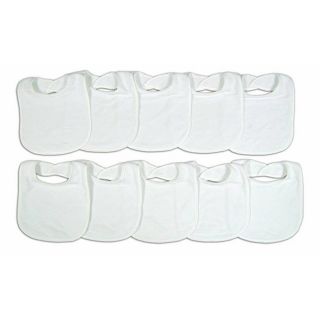 Neat Solutions Terry Feeder Bibs In White (pack Of 10)