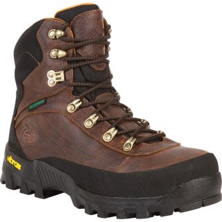 Georgia Crossridge Waterproof Hiker Work Boot   Dark Brown, Size 10 1/2, Model