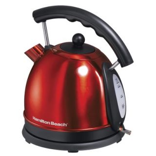 Hamilton Beach Stainless Steel Dome Style Kettle   Red