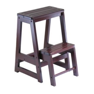 Step Stool Winsome Double Step Stool   Antique Brown (Walnut)