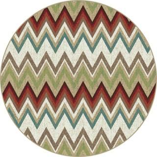 Decora Multi Transitional Area Rug (53 Round)