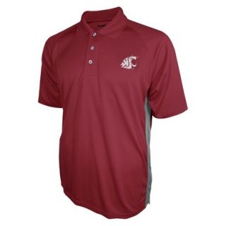 NCAA RED MENS 3BTN POLO WASH ST   M