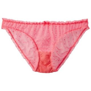 Xhilaration Juniors Sheer Bikini Bloomers   Primo Pink S