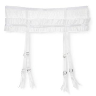 Gilligan & OMalley Womens Lace Garter   White S