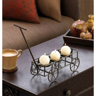 Wagon Trail Triple Candle Holder