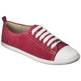 Womens Merona Kelsey Perforated Sneaker   Red 6.5