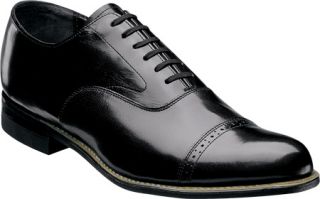 Mens Stacy Adams Concorde 00623   Black Kidskin Cap Toe Shoes
