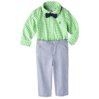 Just One YouMade by Carters Newborn Boys 2 Piece Pant Set   Green/Denim 9 M