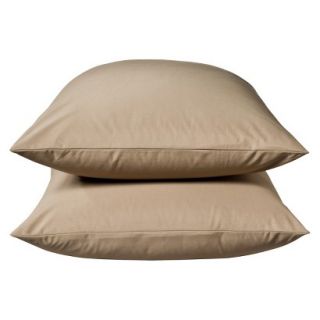 Threshold Ultra Soft 300 Thread Count Pillowcase Set   Tan (King)