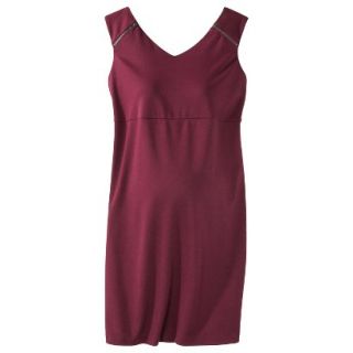 Liz Lange for Target Maternity Sleeveless Shoulder Zipper Dress   Berry XL
