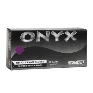 High Five Onyx Nitrile Exam Gloves   Black (XL)