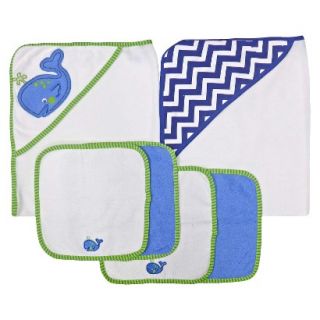Neat Solutions Whale 2 Towels and 4 Washcloths Set
