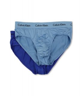 Calvin Klein Underwear Microfiber Stretch 2 Pack Hip Brief U8720 Mens Underwear (Blue)