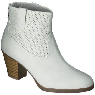 Womens Sam & Libby Jessa Perforated Ankle Boots   Ivory 10