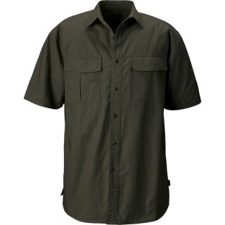 Gravel Gear Cotton Ripstop Short Sleeve Work Shirt with Teflon   Moss, 2XL