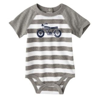 Circo Newborn Boys Motorcycle Bodysuit   Grey Stripe 24 M