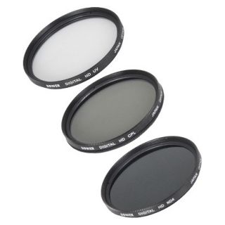 Bower 5 Piece Digital Filter Kit 58mm for SLR Cameras   Clear/Black (VFK58C)