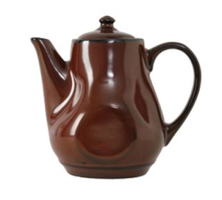Tuxton 17 oz Ceramic Teapot with Lid   Red Rock