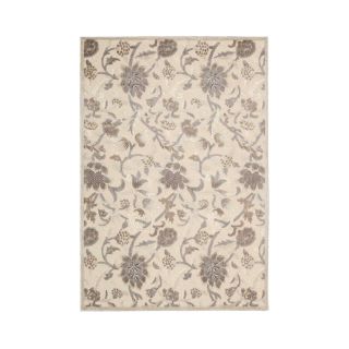 Nourison Wilshire Hand Carved Floral Rectangular Rugs, Ivory