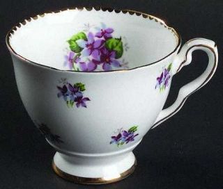 Royal Stafford Sweet Violets (Not Embossed,Gold Drops) Footed Cup, Fine China Di