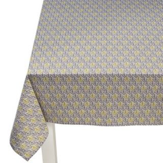 Room Essentials Leaf Rectangle Tablecloth   Gray/Yellow (60x84)