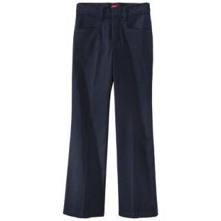 Dickies Girls Classic Fit Stretch Flare Bottom Pant   Navy 12 Slim