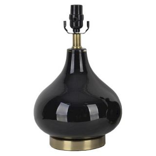 Threshold Medium Glass Gourd Lamp Base   Ebony (Includes CFL Bulb)