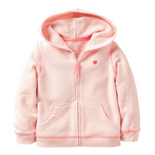 Carters Pink French Terry Hoodie   Girls 5 6x, Girls