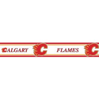 Calgary Flames Wallborder   5.5x15