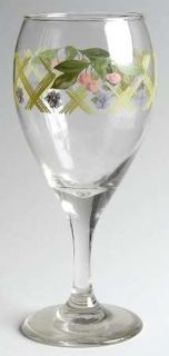 Pfaltzgraff Garden Party (Garden Impressions) Glassware Wine Goblet, Fine China