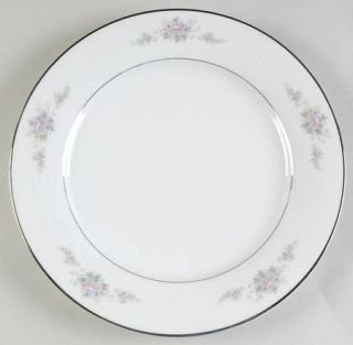 Noritake Astor Rose Dinner Plate, Fine China Dinnerware   Pink & Blue Flowers, W
