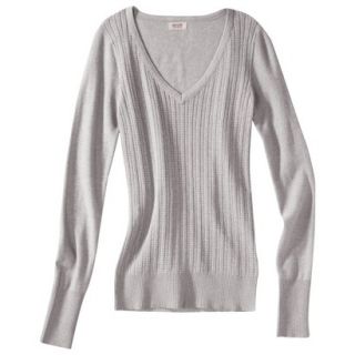 Mossimo Supply Co. Juniors Pointelle Sweater   Gray XL(15 17)