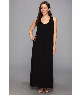 Karen Kane Plus Size Reverse Seam Carolyn Maxi Dress Womens Dress (Black)