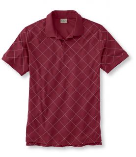 Pima Cotton Polo, Traditional Fit Banded Sleeve Argyle