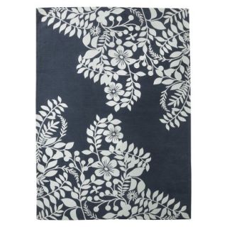 Room 365 Placed Floral Area Rug   Navy (5x7)