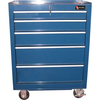 Excel Roller Cabinet   27 Inch, 5 Drawers, Model TB2605X