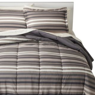 Room Essentials Multi Stripe Bed In A Bag   Neutral (Queen)